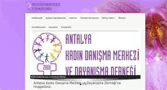 Desktop Screenshot of antalyakadindanismadernegi.org
